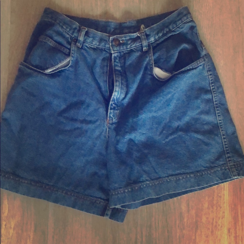 Vintage Diana Marco High Waisted Denim Jean Shorts